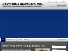 Tablet Screenshot of davisrigequipment.com